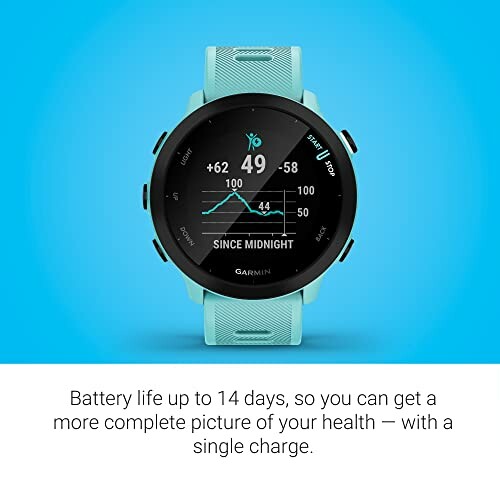Garmin watch showing today's tempo suggestion