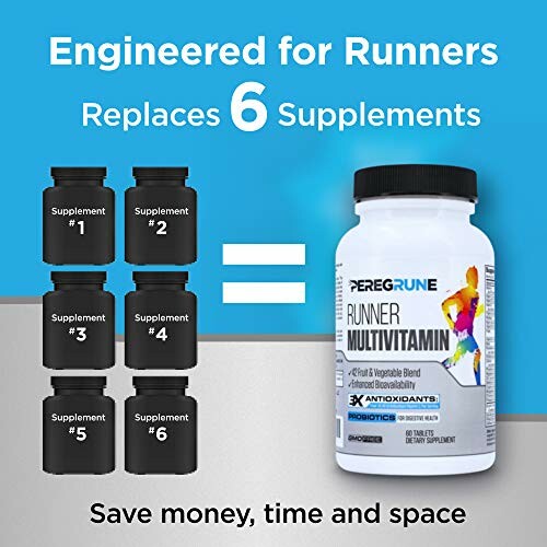 Runner multivitamin replaces six supplements, engineered for runners.