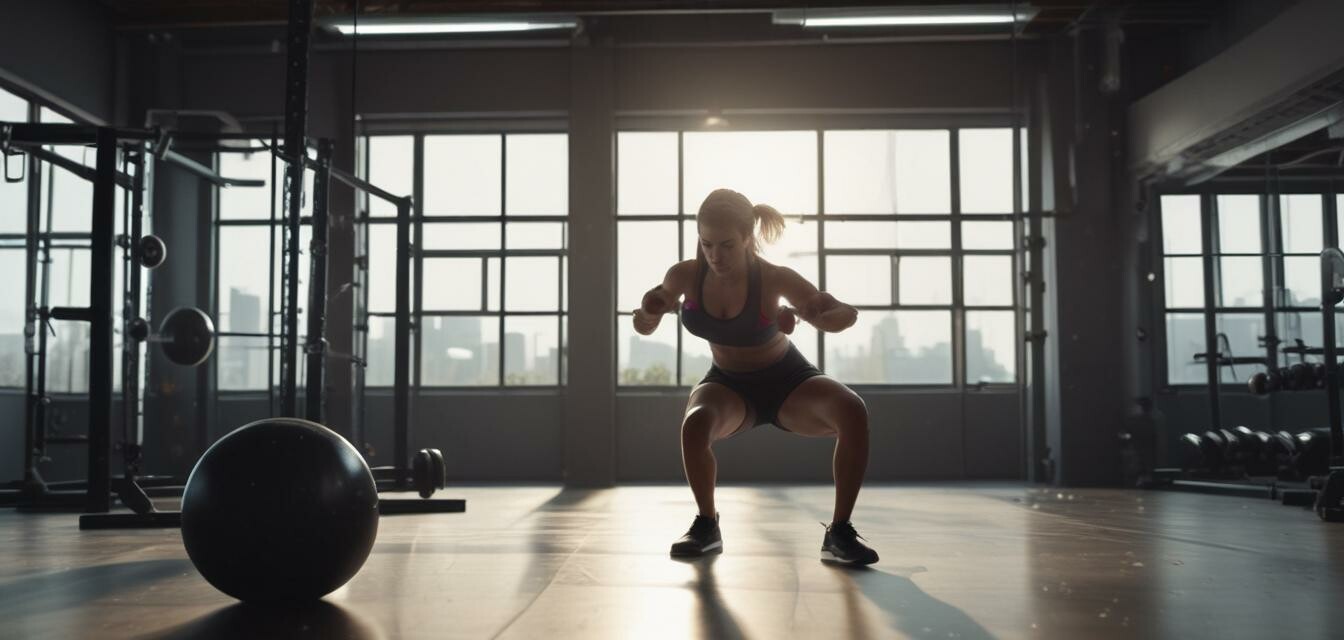 Runner Doing Squats