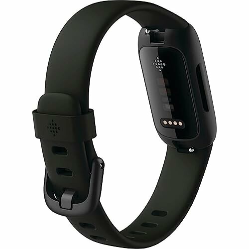 Black smartwatch with fitness tracker