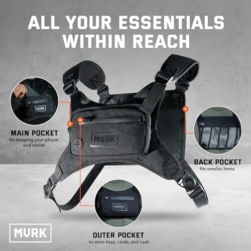 MVRK Water Resistant Chest Pack